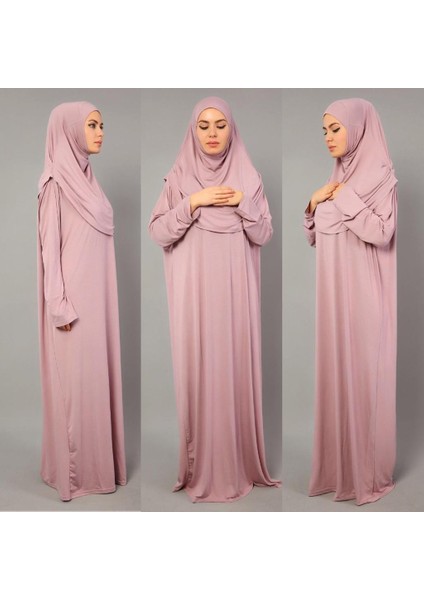 Mercan Tek Parça Pratik Namaz Elbisesi modelleri