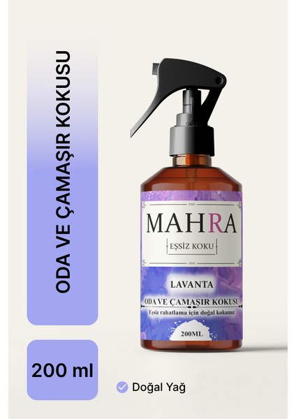 Mahra lavanta Oda ve Çamaşır Spreyi Oda Kokusu Oda Spreyi Room Spray 200ML