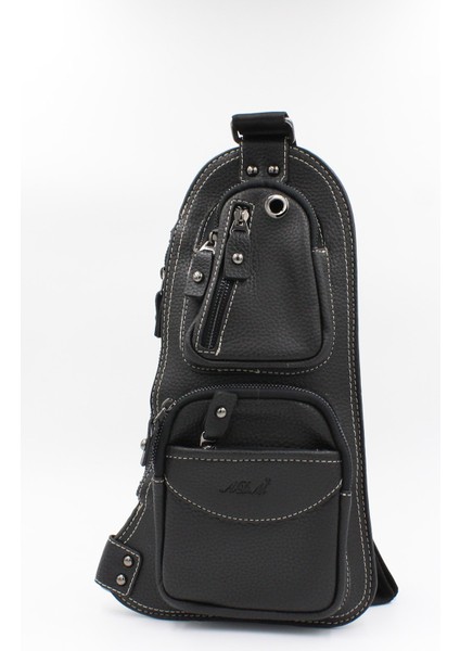 018 TR0014 Siyah Cross Bodybag Siyah Tek Ebat