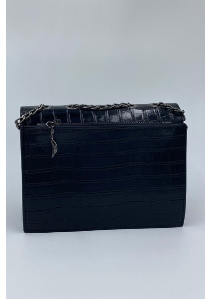 021 2501 Kroko Kadın El ve Omuz Çantası Siyah Tek Ebat modelleri