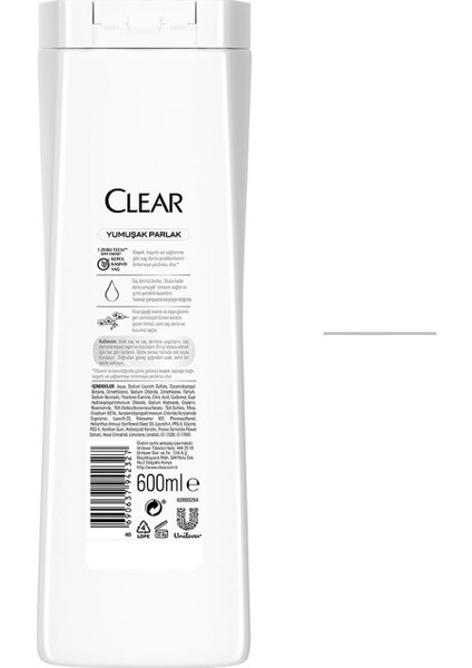 Women Kepeğe Karşı Etkili Şampuan Yumuşak ve Parlak 600 ml x3