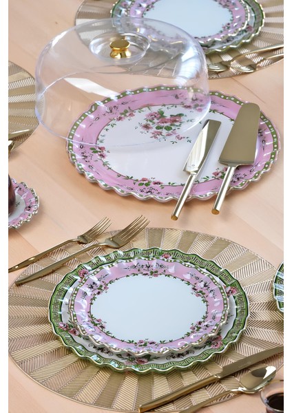 Roses 28 Parça Pasta Ve Çay Takımı