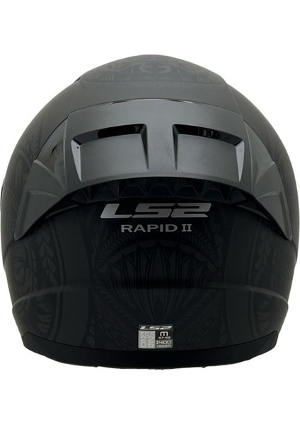 Rapıd 2 Takaroa Mat Siyah Kask Renkli Cam+Spoiler fırsatları