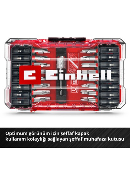 M-CASE 33 Parça Uç Seti (S2 Çelikten Yapılmış 50 mm Uçlu Akülü Vidalamalar Ve Elektrikli Matkaplar İçin, Karbon Çeliğinden Yapılmış Hızlı Değiştirilebilir Uç Tutucu, Saklama Kutusu)