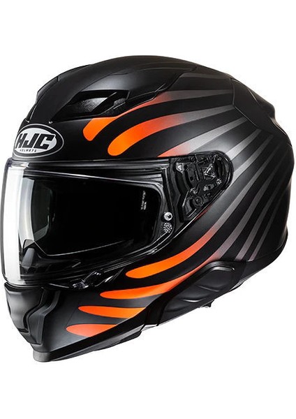 F71 Zen MC7SF Kapalı Motosiklet Kaskı Siyah Turuncu