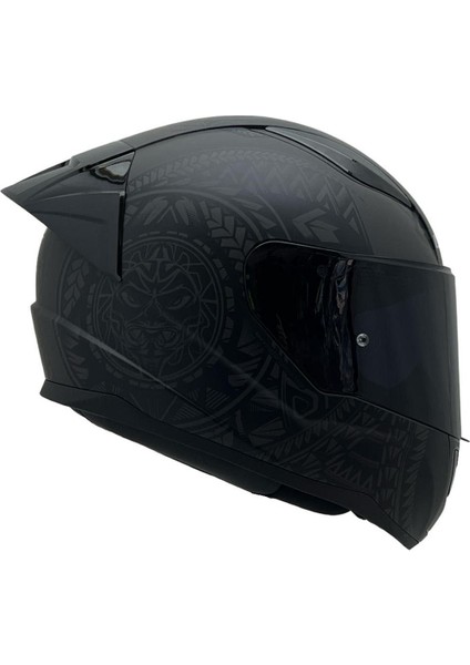 Rapıd 2 Takaroa Mat Siyah Kask Renkli Cam+Spoiler modelleri