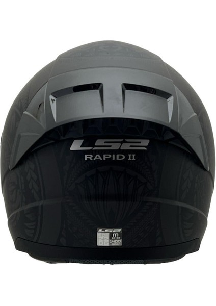 Rapıd 2 Takaroa Mat Siyah Kask Renkli Cam+Spoiler fırsatları