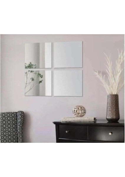 Dekoratif Pleksi Ayna Kendınden Yapışkanlı (4 Adet)