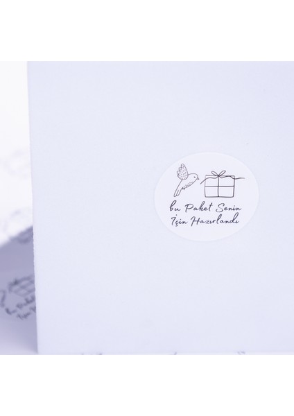 Bu Paket Senin Için Hazırlandı, Yazılı Sticker Seti, 525 Adet