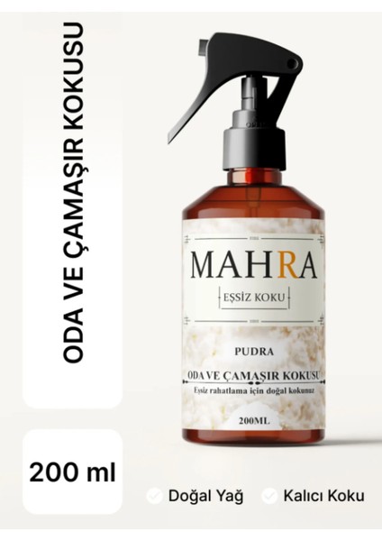 Mahra pudra Oda ve Çamaşır Spreyi Oda Kokusu oda spreyi Room Spray 200ML