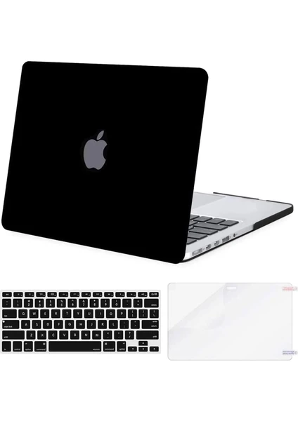 Apple MacBook Air 13.3 Inc Darbelere Dayanıklı Buzlu Matte Ön Arka Kapak Kılıf ve Koruyucu Set A2337 A2179 A1932 Seri