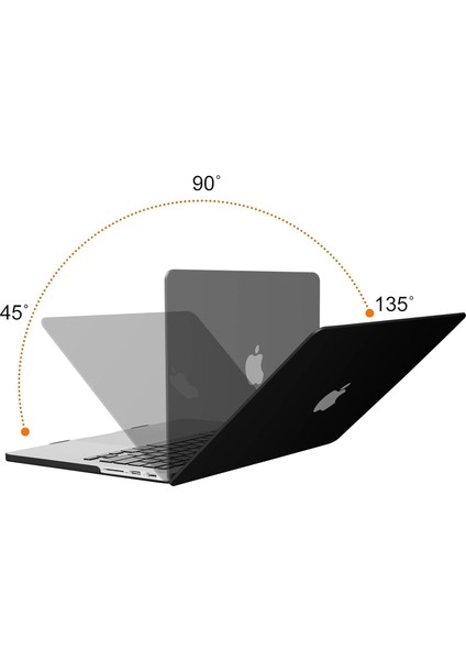 Apple MacBook Air 13.3 Inc Darbelere Dayanıklı Buzlu Matte Ön Arka Kapak Kılıf ve Koruyucu Set A2337 A2179 A1932 Seri