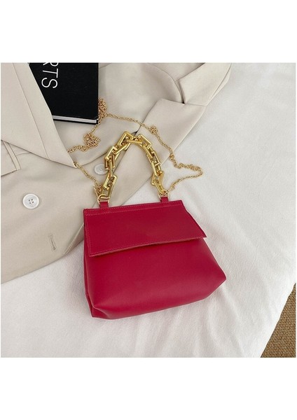 Yaratıcı Yazarlık Kadın Çanta Şık Omuz Çantası Çakıl Taşlı Zincir Çanta (Yurt Dışından)