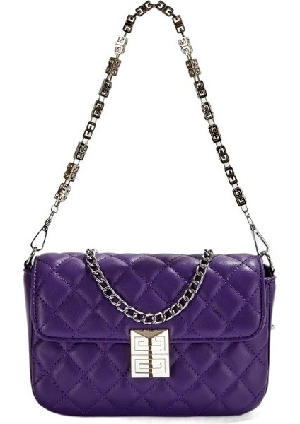 Rhombus Zincir Messenger Küçük Kare Çanta (Yurt Dışından)