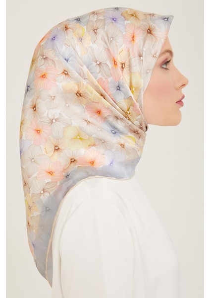 İpek Eşarp 2024 Yaz - 9108-36 Bebe Mavi Twill