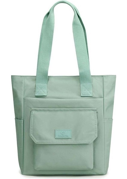 Büyük Kapasiteli Bayan Moda Moda Omuz Çantası Naylon Su Geçirmez Vahşi Toto Çanta Kore Taşınabilir Alışveriş Çantası (Yurt Dışından)