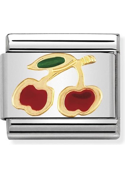 Composable Classic Dekoratif Link - Meyveler - Kiraz - (05 Cherry) 18K Altın