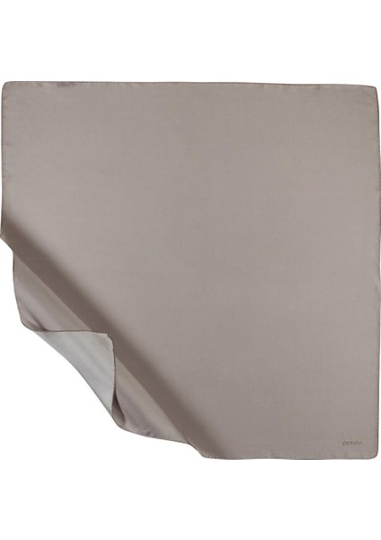 Düz Twill Ipek Eşarp - Duman