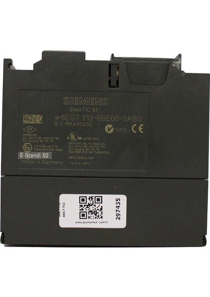 6ES7313-6BE00-0AB0, 6es7 313-6BE00-0AB0, Sımatıc S7-300, Cpu 313C-2, 16 Dı/16 Do 2. El
