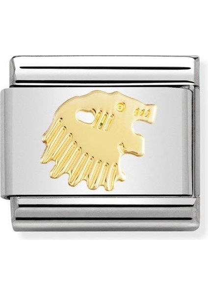 Composable Classic Dekoratif Link - Burçlar - Aslan - (05 Leo) 18K Altın
