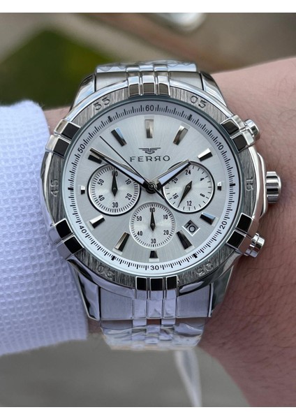 Çelik Kordon Iç Fonksiyonları Aktif Chronograph 30 mt Su Geçirmez Erkek Kol Saat EFM31389-A fiyatları