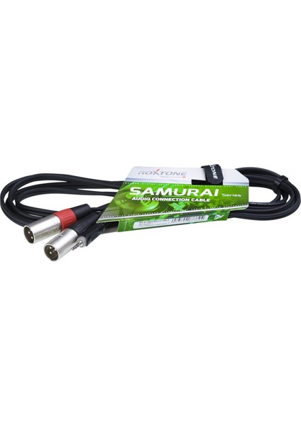 3,5 mm Stero 2*xlr Erkek 3 Metre Kablo Rx K-13603