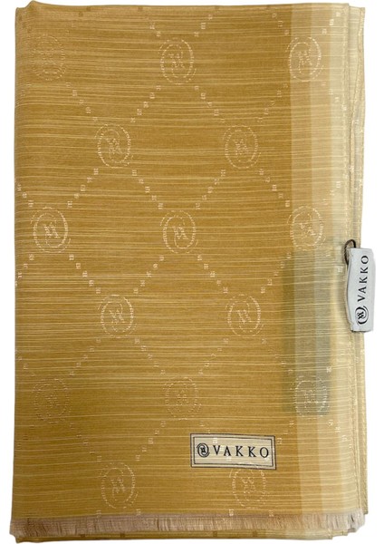 Pamuk İpek Şal - Hologram - Dore