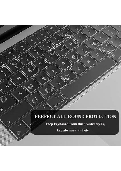 Apple MacBook Air 13.6 M2 Çipli 2022 Darbelere Dayanıklı Buzlu Matte Ön Arka Kapak Kılıf ve Koruyucu Set A2681