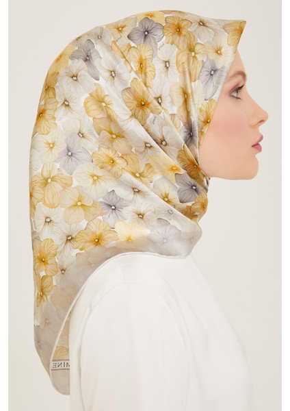 İpek Eşarp 2024 Yaz - 9108-34 Soft Taş Twill