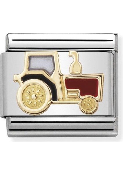 Composable Classic Dekoratif Link - Teknoloji - Traktör - (22 Tractor) 18K Altın