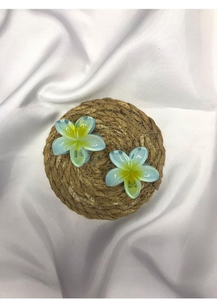 2'li Küçük Boy Lotus Çiçeği Mandal Toka 4.5 cm