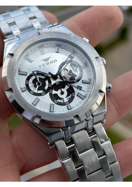 Çelik Kordon Iç Fonksiyonları Aktif Chronograph 30 mt Su Geçirmez Erkek Kol Saat EFM31439-A223 modelleri