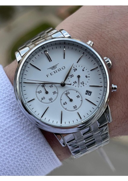 Çelik Kordon Iç Fonksiyonları Aktif Chronograph 30 mt Su Geçirmez Erkek Kol Saat EFM31137-A223 fiyatları