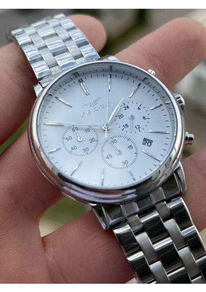 Çelik Kordon Iç Fonksiyonları Aktif Chronograph 30 mt Su Geçirmez Erkek Kol Saat EFM31137-A223 modelleri