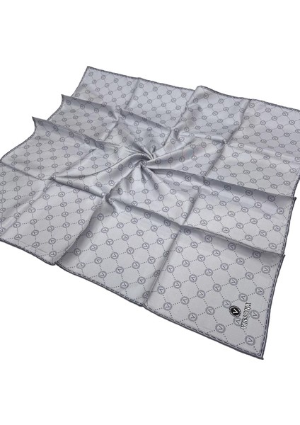Twill İpek Eşarp - 52033 - 0028 Gri