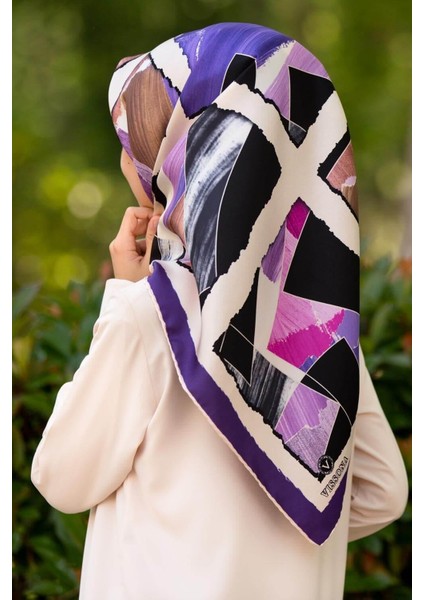 Twill Ipek Eşarp - 17542 - 0023-0024