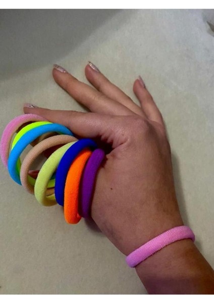 Lastik Saç Toka Bileklik Boy Ultra Esnek 15 Adet modelleri