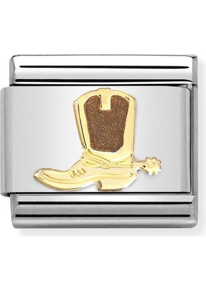 Composable Classic Dekoratif Link - Günlük Hayat - Kovboy Çizmesi - (48 Boots) 18K Altın