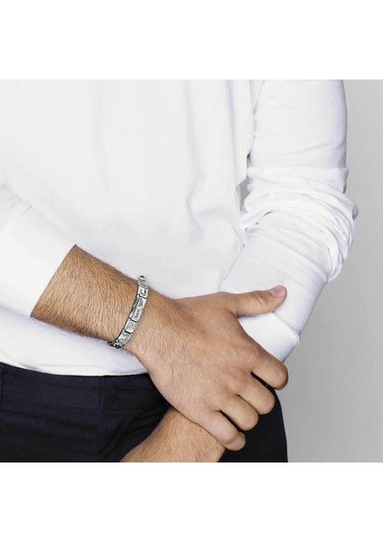 Composable Classic Dekoratif Link - Plakalar Oksitlenmiş - Baba - (47 Dad) 925 Gümüş fırsatları