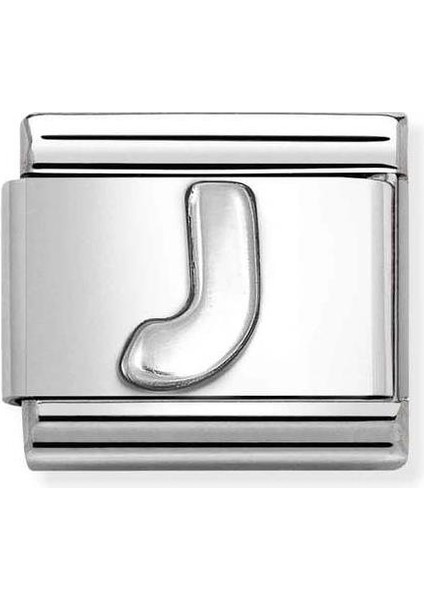 Composable Classic Dekoratif Link - Harfler - J - (10 J) 925 Gümüş