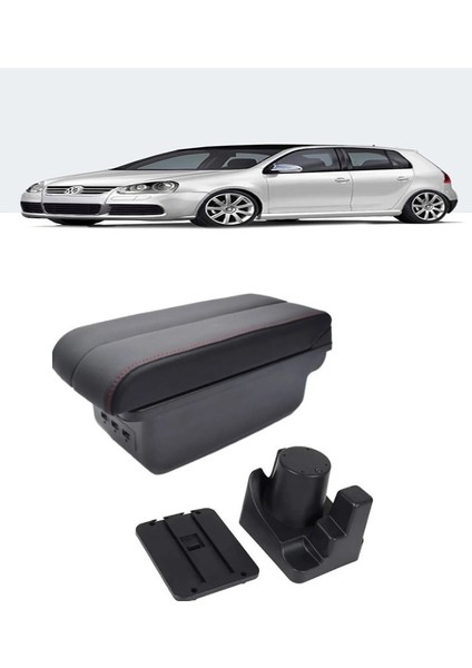 Volkswagen Golf 5 Delmesiz Vidasız Kol Dayama Kolçak Siyah Dikişli