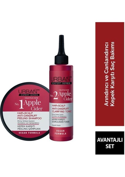 Expert Apple Cider Peeling Şampuan + Tonik 2’li Set