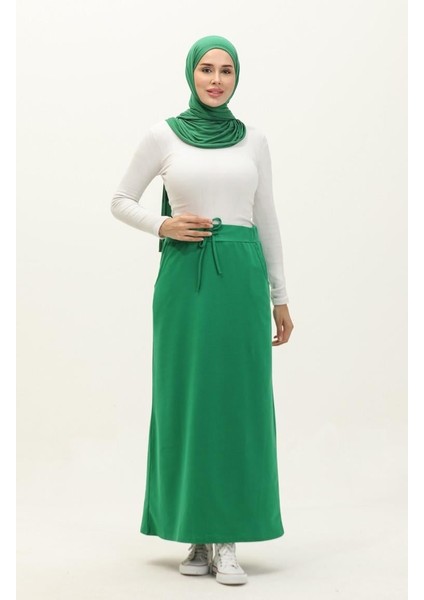 Beli Bağlamalı Cepli Spor Etek - 00152.111 - Benetton Yeşil fiyatları