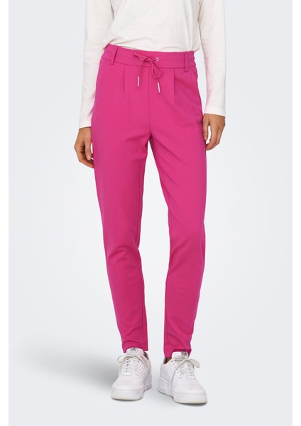 Normal Bel Regular Fit Dar Paça Onlpoptrash Pantolon Bayan Pantolon 15115847 fiyatları
