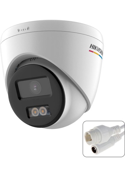 Hıkvısıon DS-2CD1347G0-LUF Dome Ip Kamera 4mp 2.8mm Renkli Gece Görüş