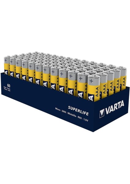 VARTA-R03 Aaa Ince Kalem Pil Superlife 60LI Paket