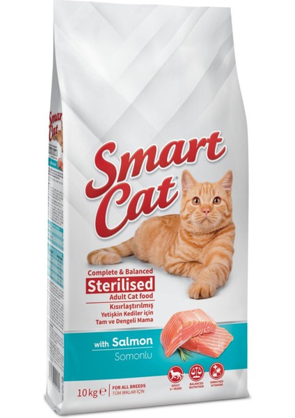 Sterilised Somonlu Kısır Kedi Maması 10 kg