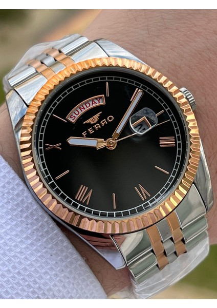 Çelik Kordon Iç Fonksiyonları Aktif Chronograph 30 mt Su Geçirmez Erkek Kol Saat EFM11130-E2