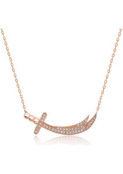 Gümüş Zülfikar Kılıcı Bayan Kolye