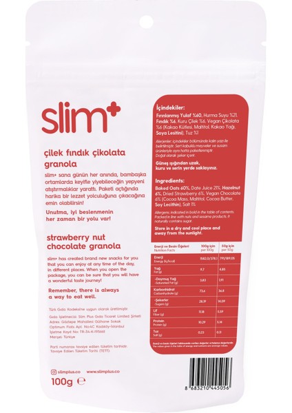 2 Paket Çikolata Çilek Fındık Glutensiz İlave Şekersiz Vegan Granola 100gr fırsatları